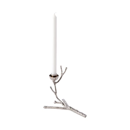 Bougeoir Twiggy XS métal argent / L 18 x H 14 cm - Pols Potten