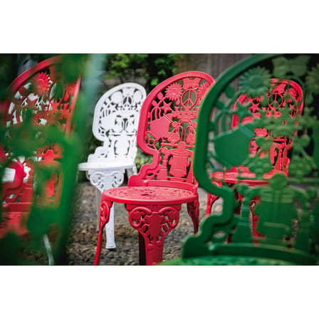 Chaise Industry Garden métal blanc / ajouré - Studio Job, 2016 - Seletti