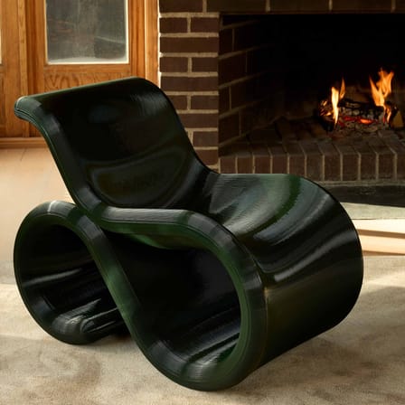 Fauteuil Éclair Chair vert - CRÈME ATELIER