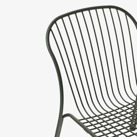 Fauteuil lounge Thorvald SC100 métal vert / Sans accoudoirs - &tradition