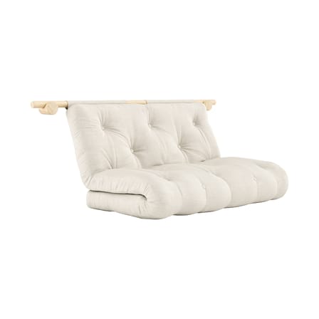 Schlafcouch Hooked textil weiß / L 135 cm - 3-fach modulierbar - KARUP