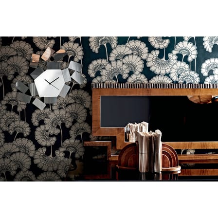 Horloge murale La Stanza dello Scirocco métal noir / L 46 x H 33,5 cm - Alessi