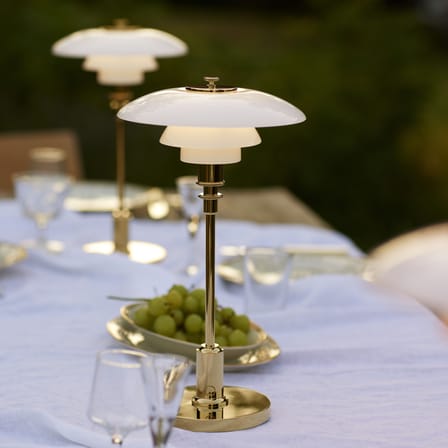 Lampada da esterno ricaricabile senza fili PH 2/1 vetro oro / LED - Louis Poulsen
