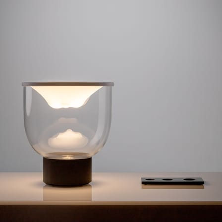 Lampe de table Grammoluce LED / Lumière interactive évolutive - H 46 cm - Martinelli Luce