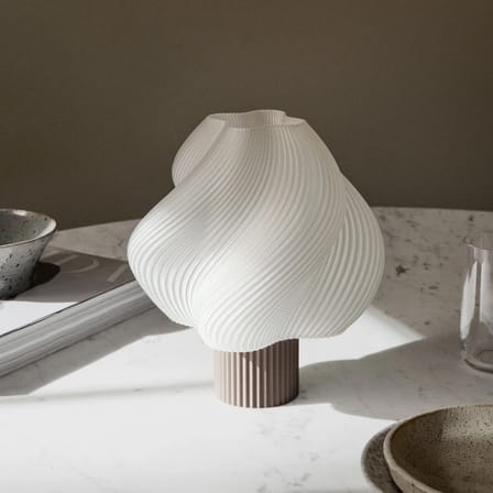 Lampe sans fil rechargeable Soft Serve marron - CRÈME ATELIER
