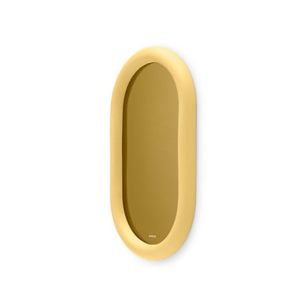 Miroir mural Mirage jaune Loop / Verre coloré - L 35 x H 60 cm - Fatboy