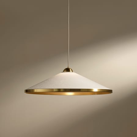 Pendelleuchte Songe textil weiß / Ø 80 cm - Maison Sarah Lavoine