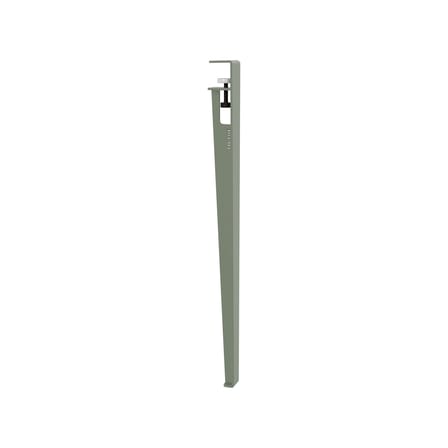 Pied  métal gris avec fixation étau / H 75 cm - Pour créer table & bureau - TIPTOE