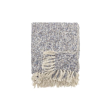 Plaid Ocean tissu bleu / 160 x 130 cm - Bloomingville