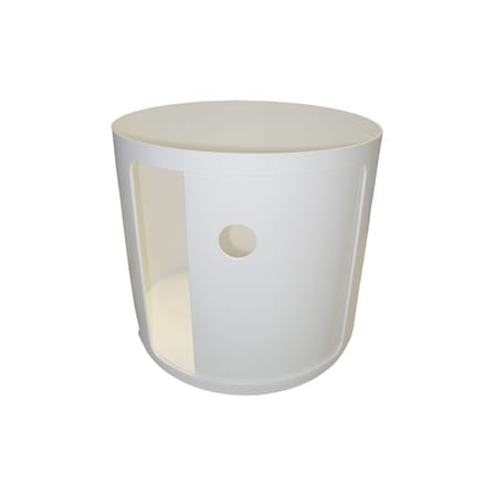 Rangement Componibili plastique blanc / 1 tiroir - H 38  cm - Anna Castelli Ferrieri, 1968 / Seconde vie - Kartell