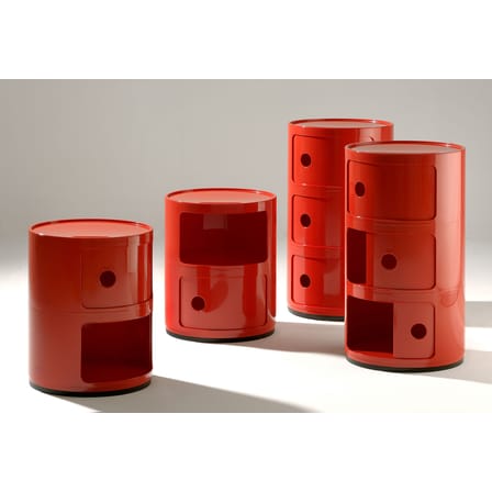 Rangement Componibili plastique vert / 4 tiroirs - H 77 cm - Anna Castelli Ferrieri, 1968 - Kartell
