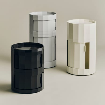 Rangement Facet Low / H 49 cm - 2 portes / Avec roulettes - Hay