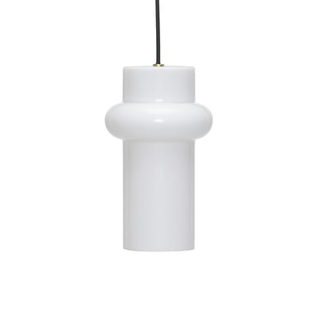 Suspension Pilule Pendule Up verre blanc / Ø 15 x H 25 cm - HÜBSCH