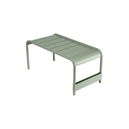 Banc Luxembourg métal vert / Table basse - 86 x 43 x H 40 cm - Fermob