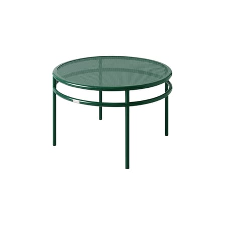 Table basse T37 Tressée métal vert mousse / Ø 80 x H 50 cm - Plateau tressé - Tolix
