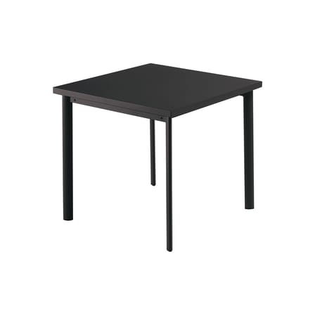 Table carrée Star métal noir / 70 x 70 cm - Emu