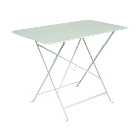 Table pliante Bistro métal vert / 97 x 57 cm - 4 personnes - Trou parasol - Fermob