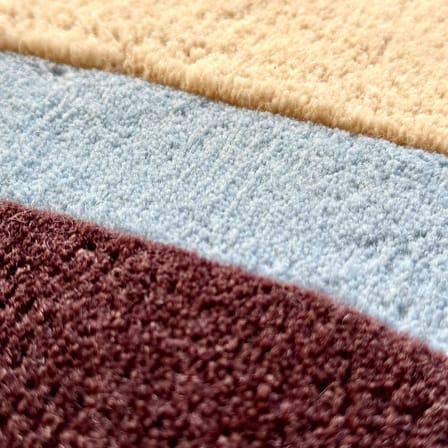 Teppich Waves textil bunt / 200 x 200 cm – handgetuftet - COLORTHERAPIS