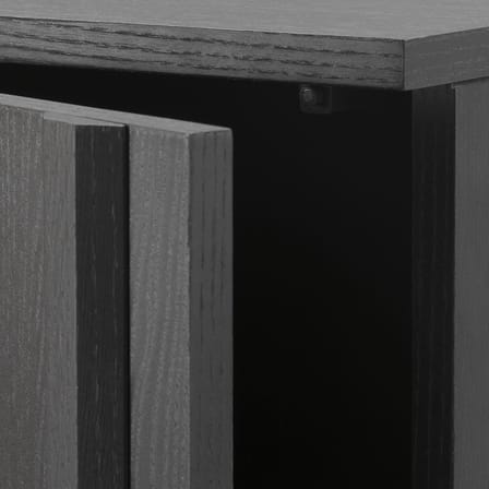 Vaisselier Rib bois noir / L 70 x H 166.5 cm - Normann Copenhagen