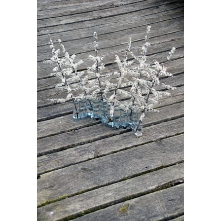 Vase d'Avril XXL métal verre transparent / L 69 x H 18 cm - Tsé-Tsé