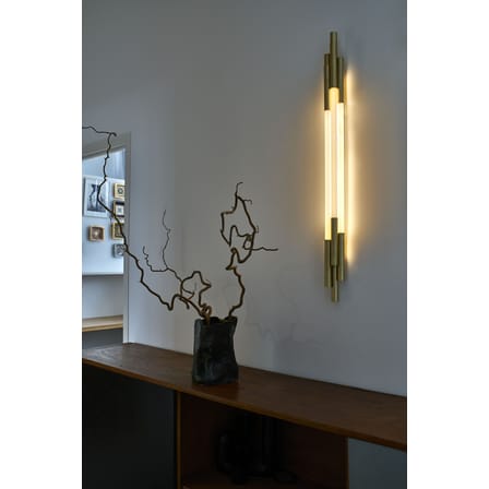 Applique ORG Small verre blanc / LED - L 105 cm - DCW éditions