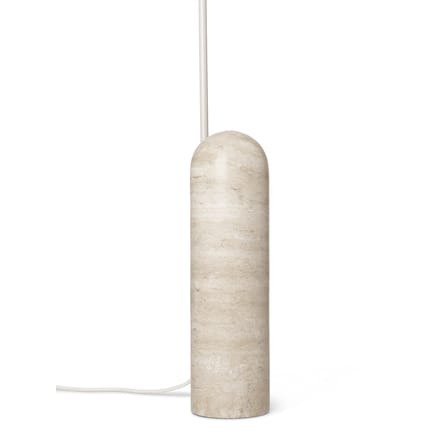 Lampada a stelo Arum metallo pietra bianco beige / Metallo & pietra - Orientabile - Ferm Living