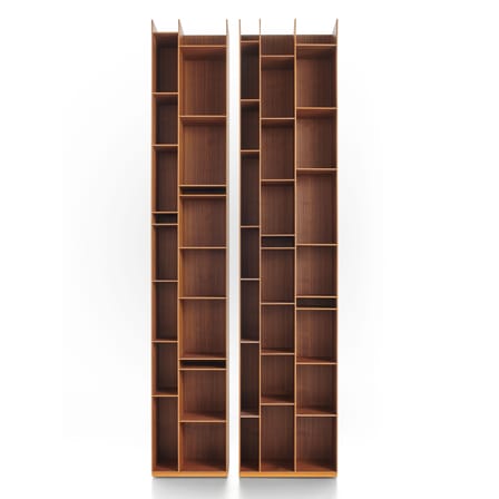 Bibliothèque Random 2C bois naturel / L 36 x H 217 cm - MDF Italia