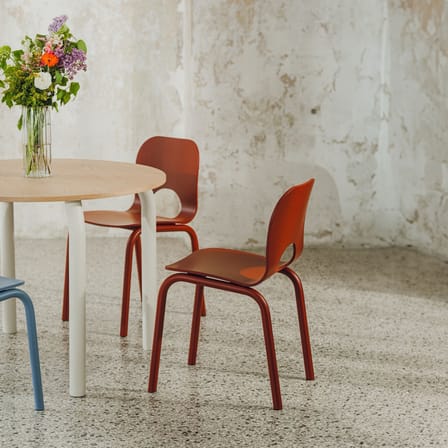 Chaise Atto bois rouge - NOO.MA