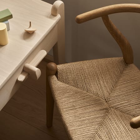 Chaise enfant CH24 Wishbone Chair bois naturel / Hans J. Wegner, 1950 - CARL HANSEN & SON