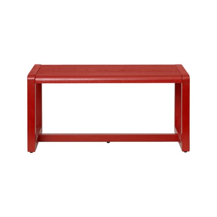 Little Architect Children's bench wood red / L 62 cm - Ferm Living