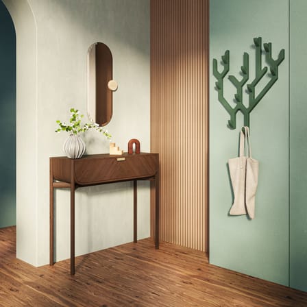 Console Marius chêne teinté / Avec tiroir - L 100 cm - Hartô