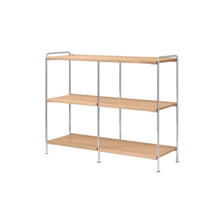 Étagère Alima NDS5 chêne / L 123 x P 38 cm x H 95 cm - &tradition