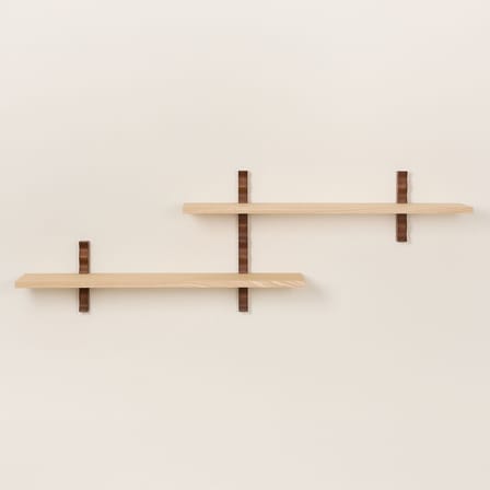 Etagère murale Heju X Nobodinoz bois naturel / L 90 cm - NOBODINOZ