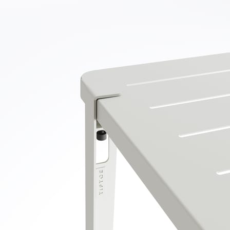 Fuß avec fixation étau OUTDOOR metall grau / H 75 cm - Zur Gestaltung eines Tisches im Außenbereich - TIPTOE