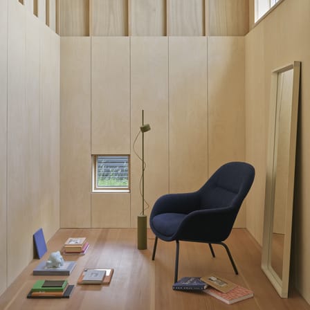 Lampadaire Post métal vert / LED - 2 spots aimantés orientables - Muuto