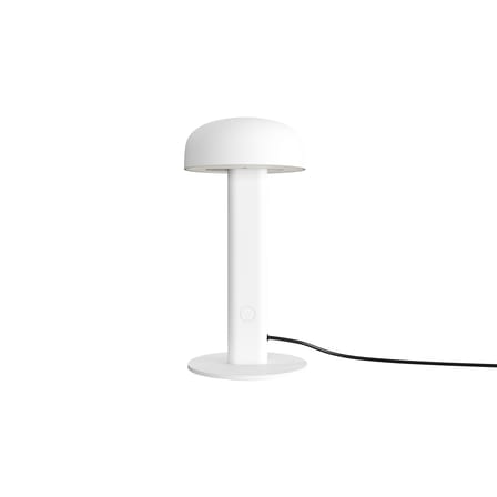 Lampe de table NOD LED métal blanc / H 25 cm - TIPTOE