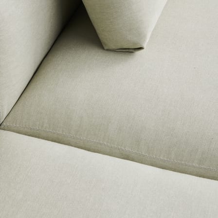 Mags Soft Low Armrest n°1 Straight sofa  textile beige / 2.5-seater - L 238 cm / UK version - Hay