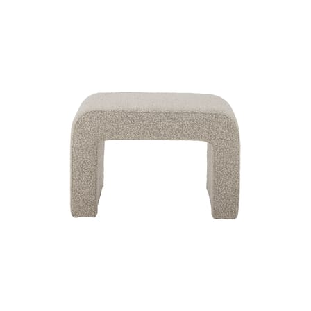 Pouf Bobbie tissu beige / L 70 cm - Tissu bouclé - Bloomingville