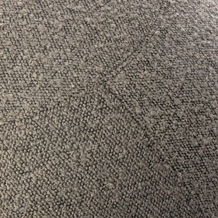 Pouf Bouclette Regular gris / Ergonomique - Ø 55 cm / Laine bouclette - BLOON PARIS