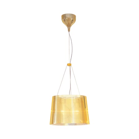 Suspension Gé plastique jaune / Ø 37 cm - Matériau recyclé - Kartell