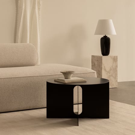 Table basse Androgyne métal argent / Ø 63 x H 38 cm - Audo Copenhagen