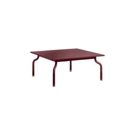 Table basse South métal rouge / 90 x 90 x H 38 cm - Magis