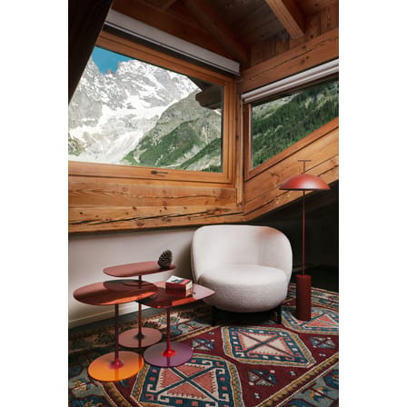 Table d'appoint Thierry verre gris / 33 x 50 x H 50 cm - Verre - Kartell