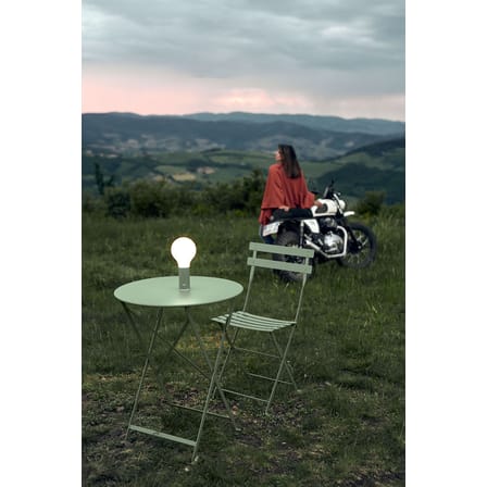 Table pliante Bistro métal violet / Ø 60 cm -  2 personnes - Fermob