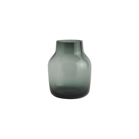 Vase Silent verre vert / Ø 15 x H 19 cm - Muuto