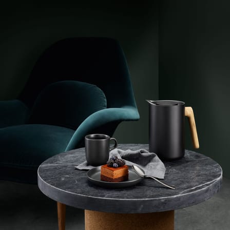Assiette à dessert Nordic kitchen céramique noir / Ø 18 cm - Grès - Eva Trio