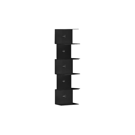 Bibliothèque murale Ptolomeo Wall métal noir / H 70 cm - Opinion Ciatti