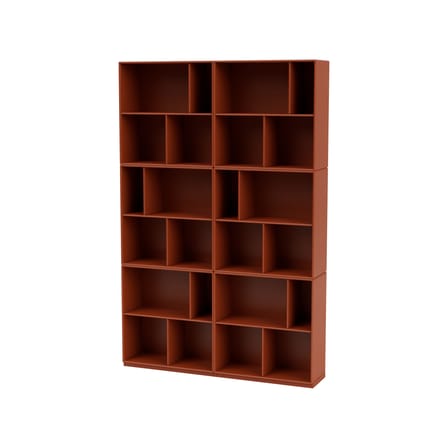 Bibliothèque Read bois orange / L 139,2 x P 30 x H 211,8 cm - MONTANA