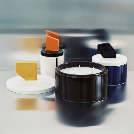Bougie parfumée Candela 02 Medium céramique blanc / Ø 12,5 x H 13 cm - Serax