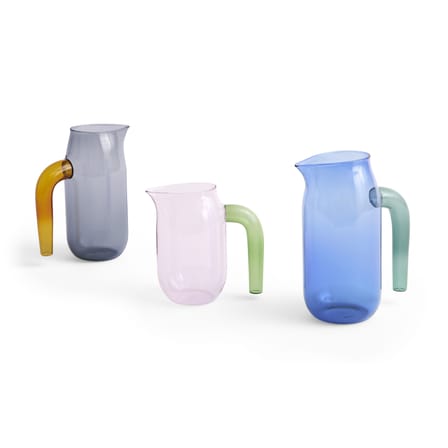 Carafe Jug XL verre bleu / Ø 19 x H 26,7 - 1,5 L - Hay